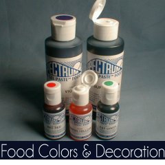 Food colors and Decorations